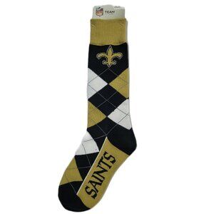 NFL New Orleans Saints Argyle Lineup Socks OSFA